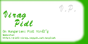 virag pidl business card